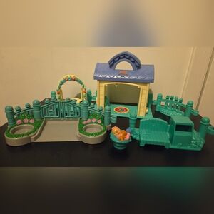 Little People Playtime Pals Garden Tea Party Swing Fence Gate Bench Baby Extras